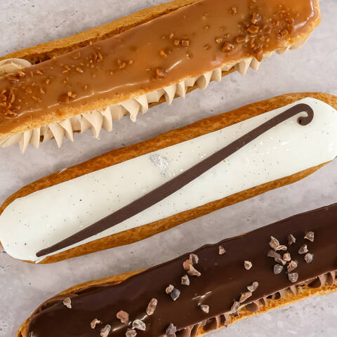 Eclair vanille, pâtisserie Nektar